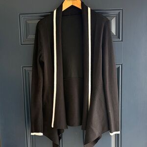 Verve Ami Black and Cream Cardigan